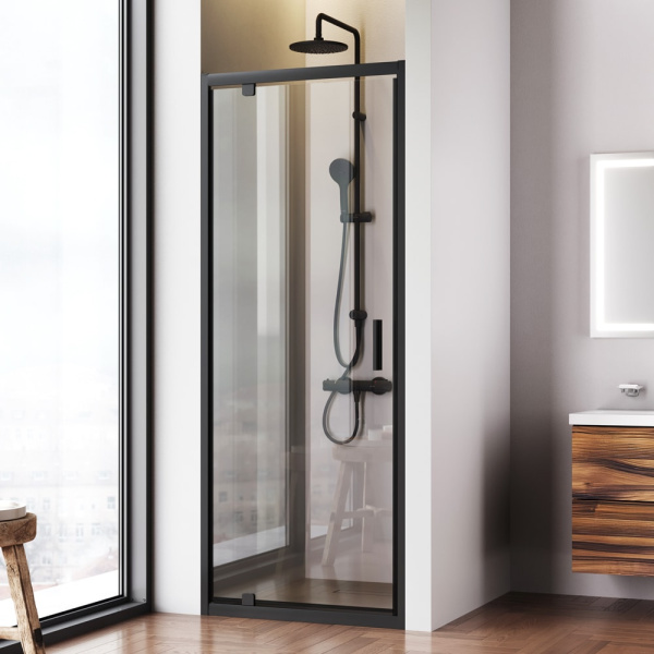 Душевая дверь AM.PM Gem W90G-80-1P-BT черная матовая