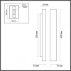 Накладной светильник Odeon Light Travertino 6625/10WL