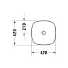 Раковина Duravit Zencha 42 2373420079