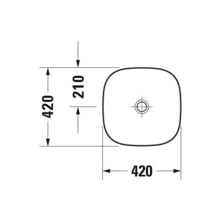 Раковина Duravit Zencha 42 2373420079