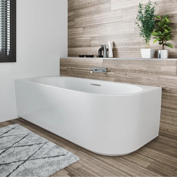 Акриловая ванна Riho Desire Corner Velvet B087002105 184x84 см R, угловая, белый матовый