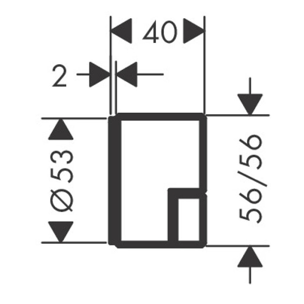 Запорный вентиль Axor Edge 46770000