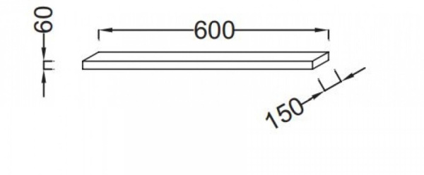Полка Jacob Delafon Parallel EB500-N17 белый блестящий