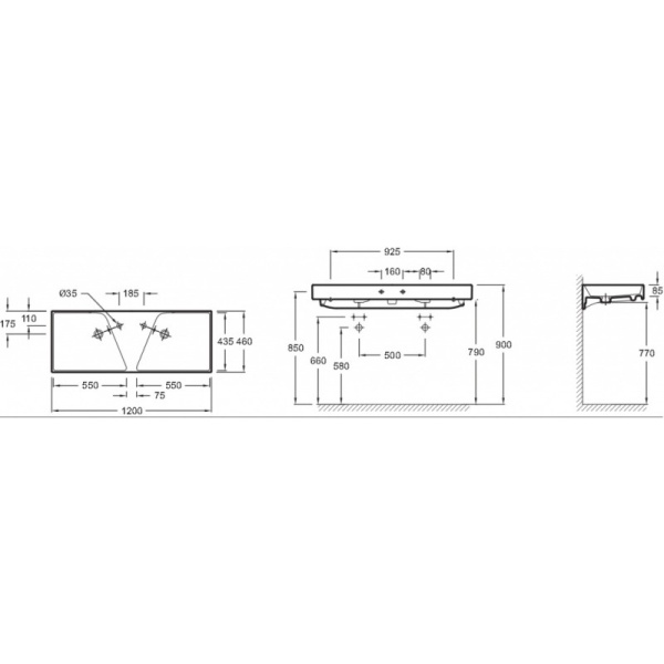 Раковина Jacob Delafon Rythmik EXM112-00