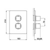 Смеситель для душа Cisal Cubic CU01810040 черный матовый