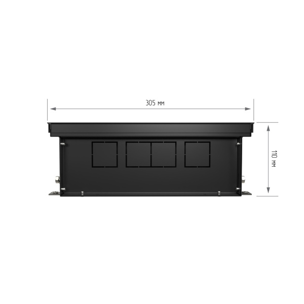 Конвектор внутрипольный Royal Thermo ATRIUM TURBO-110/300/2600-DG-U-LB