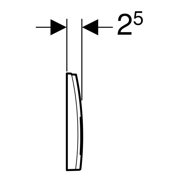 Клавиша смыва Geberit Delta50 115.135.46.1