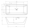 Акриловая ванна Abber 170x80 AB9212-1.7