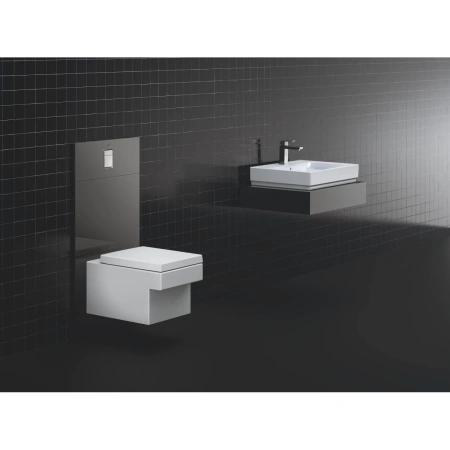 Унитаз подвесной Grohe Cube Ceramic 3924400H безободковый, альпийский белый