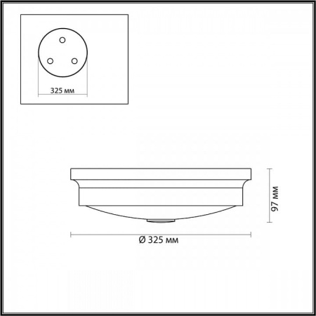 Накладной светильник Odeon Light Marsei 4825/3C