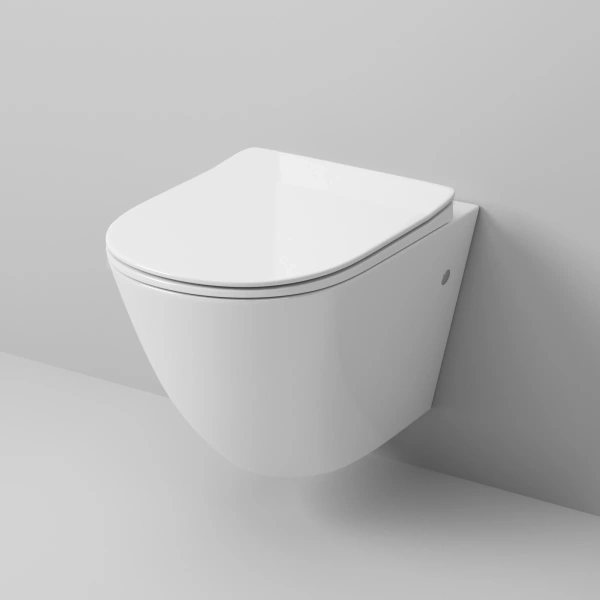 Унитаз подвесной Grossman GR-4411S безободковый, с сиденьем микролифт, белый