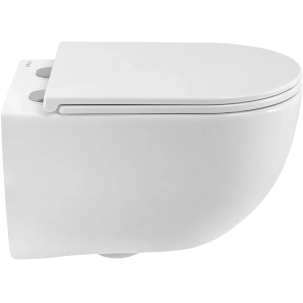 Унитаз подвесной BelBagno Etna BB008CH-TOR/SC безободковый, торнадо, с сиденьем микролифт, белый