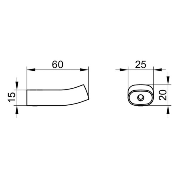 Крючок для ванной Keuco Edition 400 11514030000 шлифованная бронза