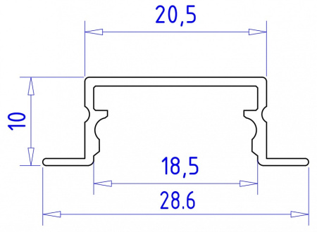 Профиль встраиваемый Ambrella Light GP GP1200AL