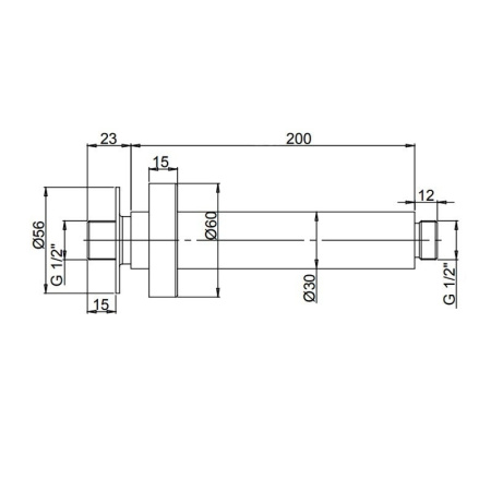 Кронштейн для душа Paini 50PW744T620BI брашированный никель