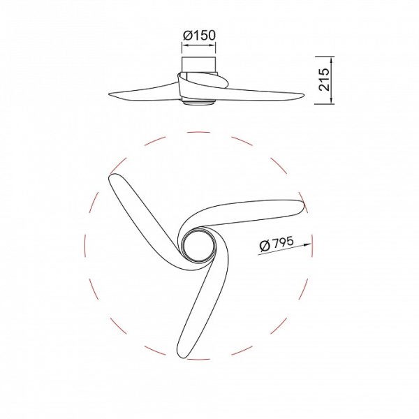 Светильник с вентилятором Mantra Groenland 9065