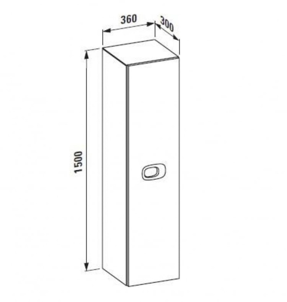Шкаф-пенал Laufen Mimo 4.6255.2.055.530.1