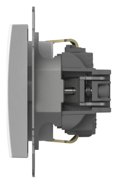 Розетка с заземлением и со шторкой без рамки Elbi Eleсtriс Zena Vega 609-015600-243