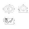Подвесной унитаз Catalano Sfera 0511550023 цемент матовый