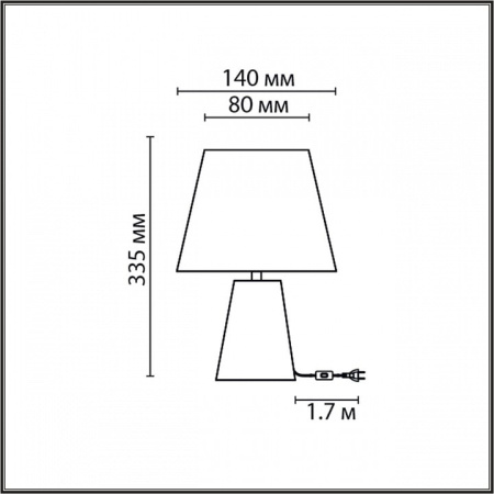 Настольная лампа декоративная Lumion Terazio 8142/1T
