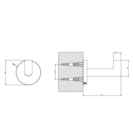 Крючок Gessi Tondo 63621#030 медь