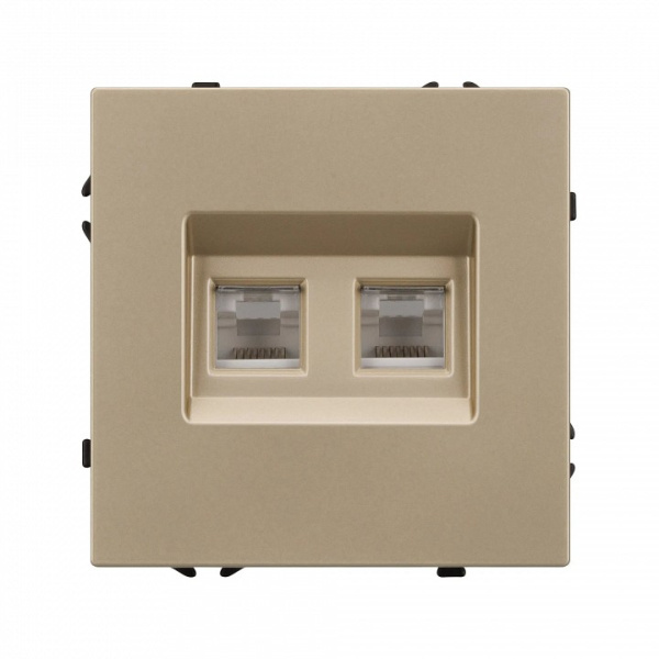 Розетка двойная Ethernet RJ-45 без рамки Arlight SCT 054314