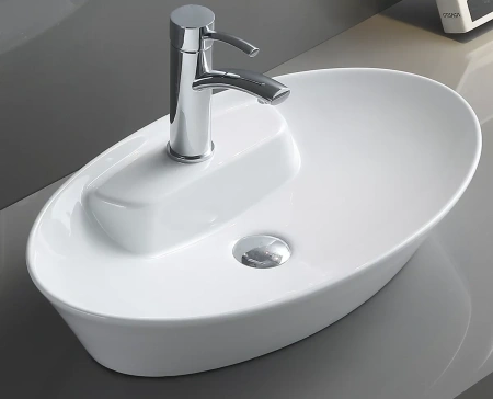 Раковина-чаша CeramaLux 9398 61x36 см, накладная, белый