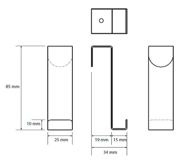 Крючок Bemeta Dark 101106150