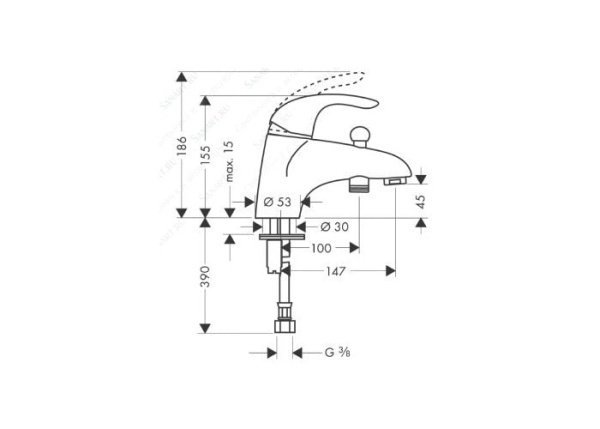Смеситель для ванны hansgrohe Focus E 31751000