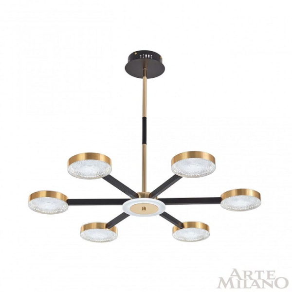 Люстра на штанге Arte Milano Ferrara-72079 272079/6 BK/GD