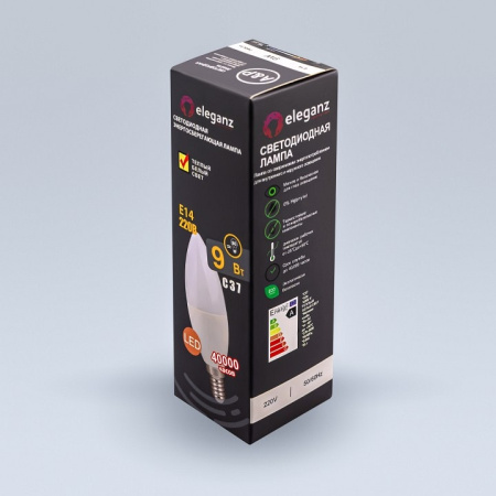 Лампа светодиодная Eleganz E14 9Вт 3000K EL-0080