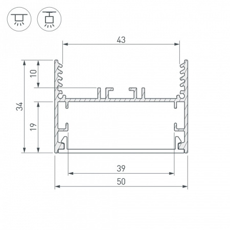 Профиль универсальный Arlight SL-LINE 29040