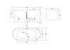 Акриловая ванна BelBagno 170x80 BB71-1700-W0 без перелива