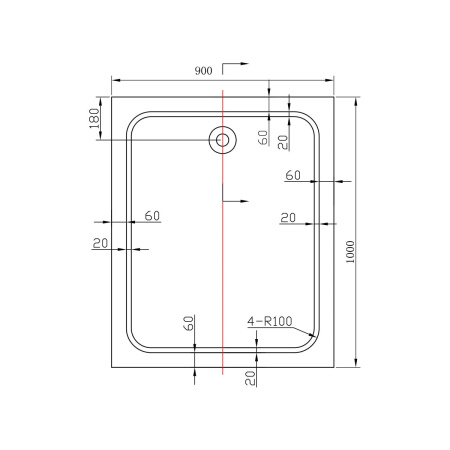 Душевой поддон Vincea VST-2AR-9010