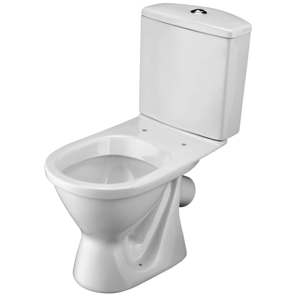 Унитаз-компакт Santek Алькор 1.WH30.2.196 косой выпуск, с сиденьем полипропилен, белый