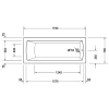 Акриловая ванна 170x70 см Duravit Daro 700141000000000