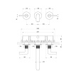Смеситель для раковины Gessi Inciso 58090#299 черный матовый