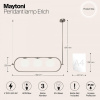 Светильник на штанге Maytoni Эрих MOD221PL-03N