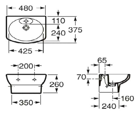 Раковина Roca Dama Senso 327514000