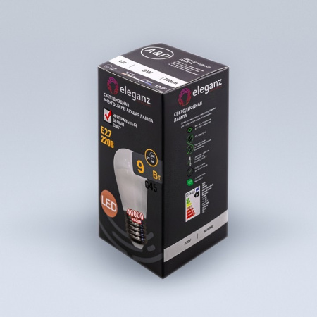 Лампа светодиодная Eleganz E27 9Вт 4500K 1405