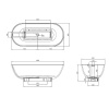 Ванна из литьевого мрамора Burgbad Crono180x80 MWAN180 C0001