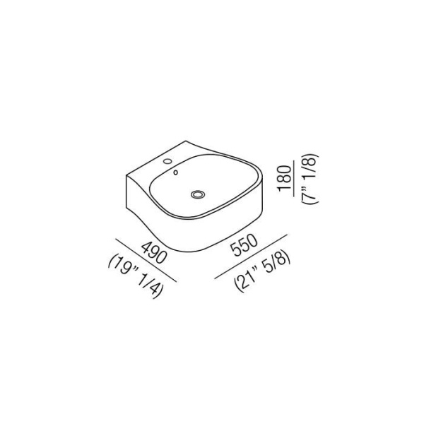 Раковина Agape Pear 55 ACER08951RZ *1