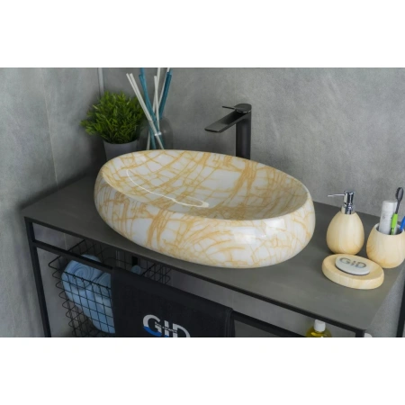 Раковина 59x40 см GID Stone Edition Mnc167