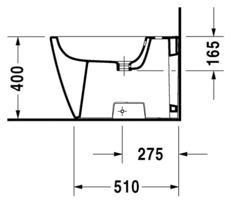 Биде напольное Duravit Happy D.2 2259100000