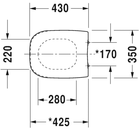 Крышка-сиденье для унитаза Duravit D-Code 0067310000