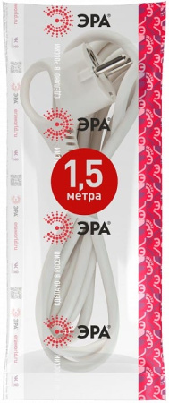 Сетевой провод Эра  U-3x1-1,5m-W