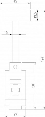 Токопровод концевой Elektrostandard Esthetic Magnetic a065433