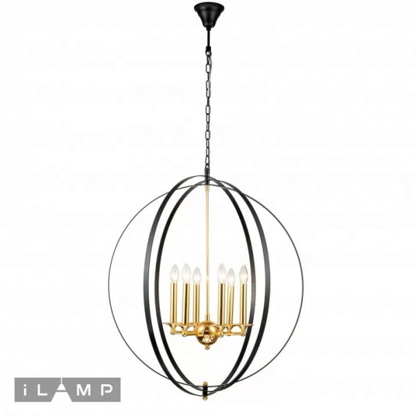 Подвесная люстра iLamp Element 9977-800 GL+BK