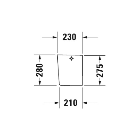 Полупьедестал для раковины Duravit ME by Starck 0858410000