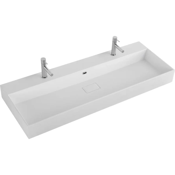 Раковина Cezares Premium 50314 121x45 см, накладная, белый матовый